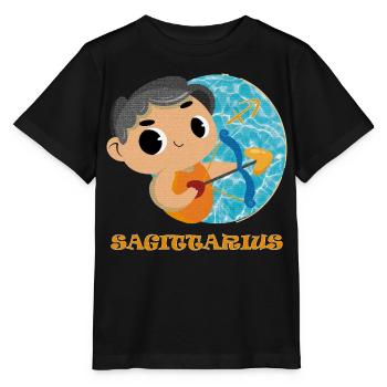 Sternzeichen Schütze - Stanley/Stella Kinder T-Shirt MINI CREATOR  - Schwarz - Vorne - Mikhail (115cm)