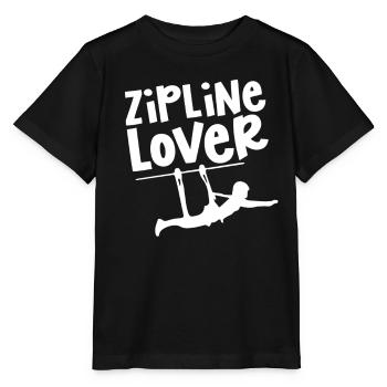 Ziplining Lovers Sport Zipline Zipline Zip Line - Stanley/Stella MINI CREATOR Kids’ T-Shirt - black - Front - Mikhail (115cm)