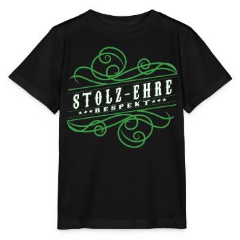 Stolz,Ehre,Respekt, - Stanley/Stella Kinder T-Shirt MINI CREATOR  - Schwarz - Vorne - Mikhail (115cm)