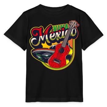 Mexiko - Stanley/Stella Kinder T-Shirt MINI CREATOR  - Schwarz - Vorne - Mikhail (115cm)