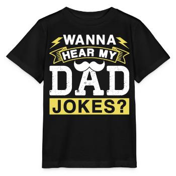 Dad Joke Papa Joke Father Jokes - Stanley/Stella MINI CREATOR Kids’ T-Shirt - black - Front - Mikhail (115cm)