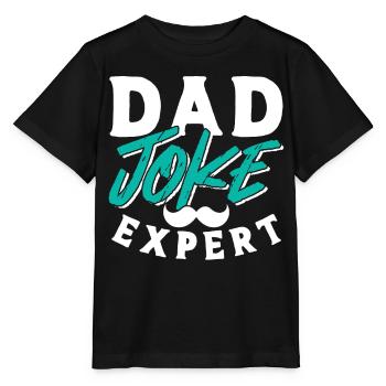 Dad Joke Papa Joke Jokes Father - Stanley/Stella MINI CREATOR Kids’ T-Shirt - black - Front - Mikhail (115cm)