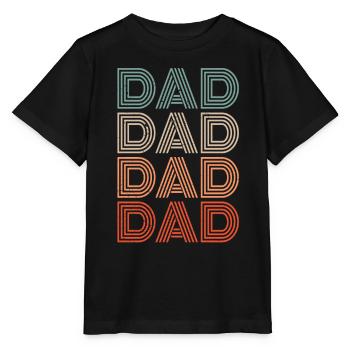 Father Of Four Children Father Day Daddy Papa - Stanley/Stella MINI CREATOR Kids’ T-Shirt - black - Front - Mikhail (115cm)