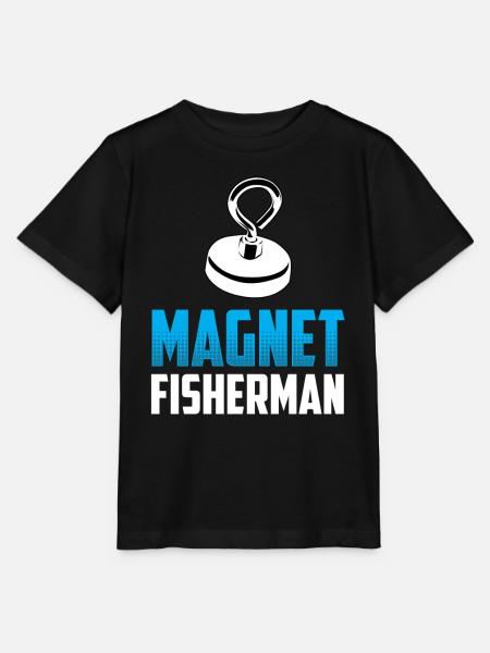 Magnetfischer Magnetfischen Magnet - Stanley/Stella Kinder T-Shirt MINI CREATOR - Schwarz