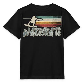 Wakeskaten Wakeskating Wakeskater Wakeboard - T-shirt bio MINI CREATOR Stanley/Stella Enfant - noir - Devant - Mikhail (115cm)