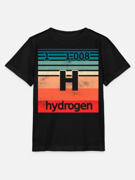 Wasserstoff Hydrogen Element Energie - Stanley/Stella Kinder T-Shirt MINI CREATOR - Schwarz