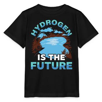 L’hydrogène est l’élément hydrogène du futur - T-shirt bio MINI CREATOR Stanley/Stella Enfant - noir - Devant - Mikhail (115cm)