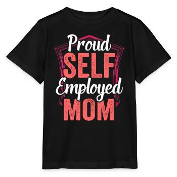 Fière Mère travailleuse indépendante Travailleuse autonome - T-shirt bio MINI CREATOR Stanley/Stella Enfant - noir - Devant - Mikhail (115cm)