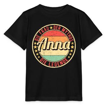 Anna Die Frau Der Mythos Die Legende - Stanley/Stella Kinder T-Shirt MINI CREATOR  - Schwarz - Vorne - Mikhail (115cm)