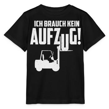 Gabelstapler Führerschein - Stanley/Stella Kinder T-Shirt MINI CREATOR  - Schwarz - Vorne - Mikhail (115cm)