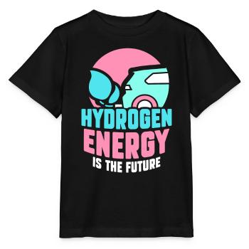 L’énergie de l’hydrogène est l’avenir de l’hydrogène - T-shirt bio MINI CREATOR Stanley/Stella Enfant - noir - Devant - Mikhail (115cm)