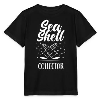 Shell Collector Shell Collector Collect shells - Stanley/Stella MINI CREATOR Kids’ T-Shirt - black - Front - Mikhail (115cm)