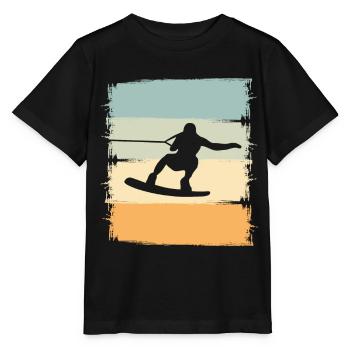 Wakeskaten Wakeskating Wakeskater Wakeboard - T-shirt bio MINI CREATOR Stanley/Stella Enfant - noir - Devant - Mikhail (115cm)