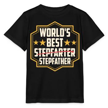 Le meilleur beau-père du monde Beau-père Beau-père Beau-père - T-shirt bio MINI CREATOR Stanley/Stella Enfant - noir - Devant - Mikhail (115cm)
