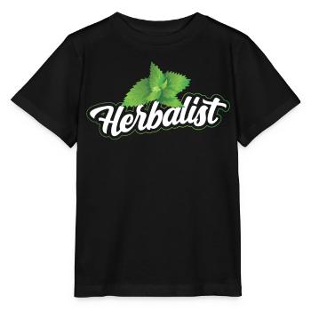 Herb Collector Herb Garden Herbes aromatiques - T-shirt bio MINI CREATOR Stanley/Stella Enfant - noir - Devant - Mikhail (115cm)