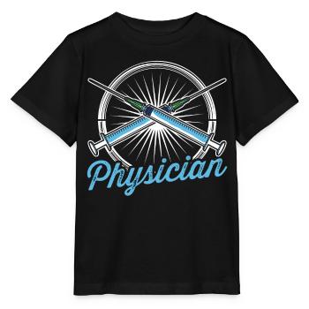 Docteur Médecine Profession Médecin - T-shirt bio MINI CREATOR Stanley/Stella Enfant - noir - Devant - Mikhail (115cm)