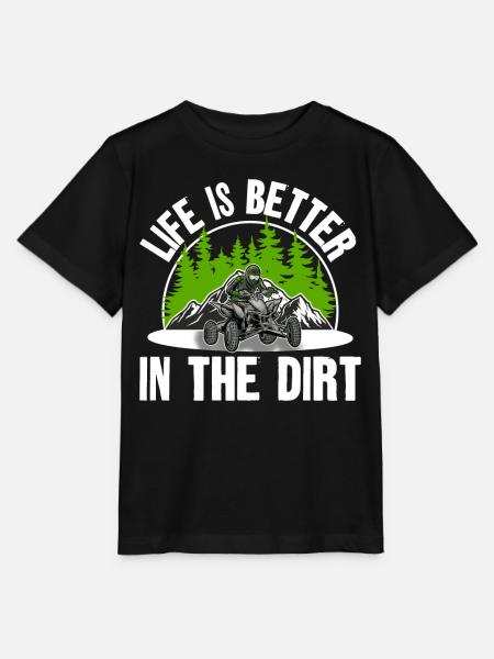 Quad ATV Offroad Quadfahrer - Stanley/Stella Kinder T-Shirt MINI CREATOR - Schwarz