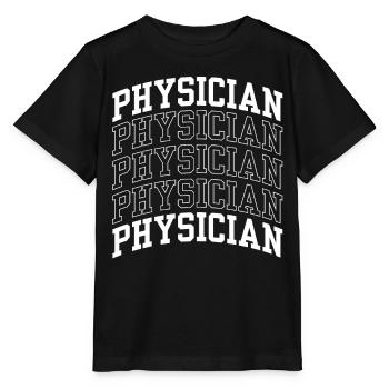 Arzt Medizin Mediziner Beruf Doktor - Stanley/Stella Kinder T-Shirt MINI CREATOR  - Schwarz - Vorne - Mikhail (115cm)