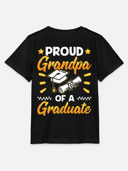 Stolzer Großvater Eines Absolventen Absolvent - Stanley/Stella Kinder T-Shirt MINI CREATOR - Schwarz