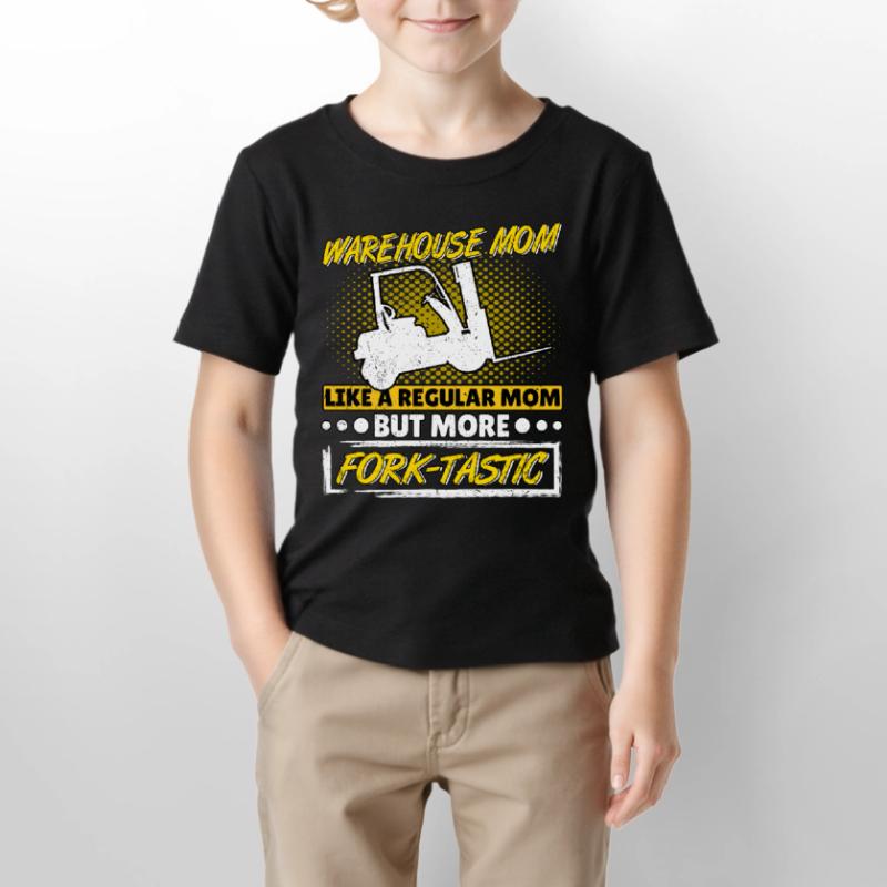 Staplerfahrerin Gabelstaplerin Mutter Fork-Tastic Stanley/Stella Kinder T-Shirt MINI CREATOR 