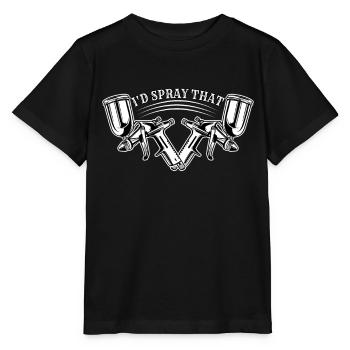 Car Painter Vehicle Painter I'd Spray That - Stanley/Stella MINI CREATOR Kids’ T-Shirt - black - Front - Mikhail (115cm)