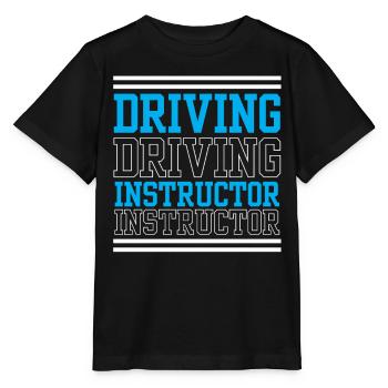 Moniteur de conduite Cours de conduite Auto-école Etudiant au volant - T-shirt bio MINI CREATOR Stanley/Stella Enfant - noir - Devant - Mikhail (115cm)