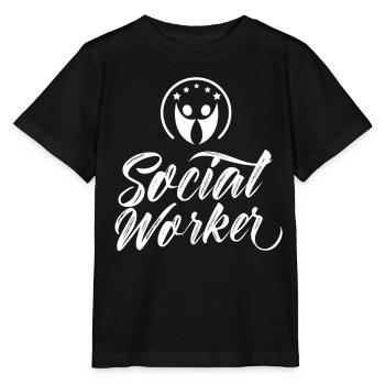 Travailleurs sociaux Travail social Travail social Profession - T-shirt bio MINI CREATOR Stanley/Stella Enfant - noir - Devant - Mikhail (115cm)