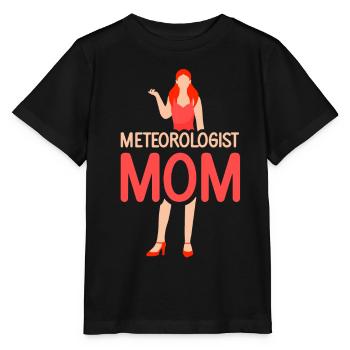 Météorologue Mama Météorologie Profession de météorologue - T-shirt bio MINI CREATOR Stanley/Stella Enfant - noir - Devant - Mikhail (115cm)