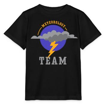 Team Meteorologie Wettervorhersage Meteorologe - Stanley/Stella Kinder T-Shirt MINI CREATOR  - Schwarz - Vorne - Mikhail (115cm)