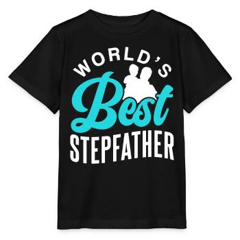 Le meilleur beau-père du monde beau-père Beau-père - T-shirt bio MINI CREATOR Stanley/Stella Enfant - noir - Devant - Mikhail (115cm)