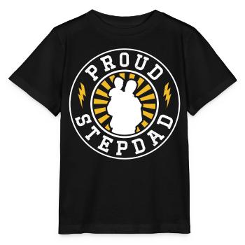 Beau-père fier Beau-père Beau-père Fête des pères - T-shirt bio MINI CREATOR Stanley/Stella Enfant - noir - Devant - Mikhail (115cm)