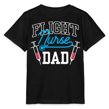 Infirmière de vol Papa Médecin de vol Médecin de vol - T-shirt bio MINI CREATOR Stanley/Stella Enfant - noir - Devant - Mikhail (115cm)