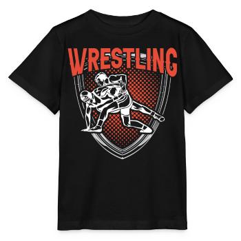 Wrestling Wrestling Wrestling Wrestler Wrestler - Stanley/Stella MINI CREATOR Kids’ T-Shirt - black - Front - Mikhail (115cm)