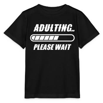 Grandir s’il vous plaît attendre la puberté d’anniversaire - T-shirt bio MINI CREATOR Stanley/Stella Enfant - noir - Devant - Mikhail (115cm)