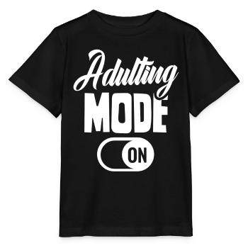 Erwachsen Werden Modus An Geburtstag Erwachsener - Stanley/Stella Kinder T-Shirt MINI CREATOR  - Schwarz - Vorne - Mikhail (115cm)