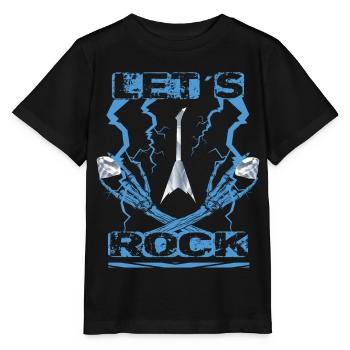 Rock Musiker - Stanley/Stella Kinder T-Shirt MINI CREATOR  - Schwarz - Vorne - Mikhail (115cm)