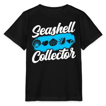 Shell Collector Shell Collector Collect shells - Stanley/Stella MINI CREATOR Kids’ T-Shirt - black - Front - Mikhail (115cm)