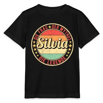 Silvia Die Frau Der Mythos Die Legende - Stanley/Stella Kinder T-Shirt MINI CREATOR  - Schwarz - Vorne - Mikhail (115cm)