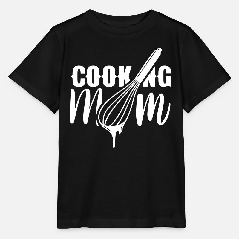 Cuisiner Maman Cuisiner Cuisiner Cuisiner Mère - T-shirt bio MINI CREATOR Stanley/Stella Enfant - noir
