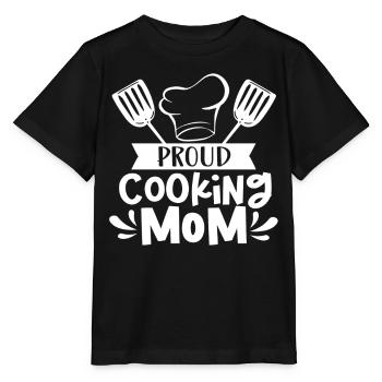 Fière cuisine Mère cuisinière Cuisinière Cuisine Maman - T-shirt bio MINI CREATOR Stanley/Stella Enfant - noir - Devant - Mikhail (115cm)