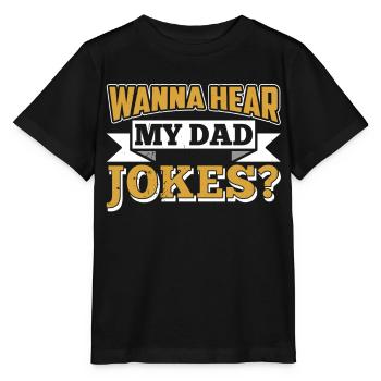 Papa Joke Dad Joke Jokes Father - Stanley/Stella MINI CREATOR Kids’ T-Shirt - black - Front - Mikhail (115cm)