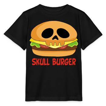 The return of the burger skull - Stanley/Stella MINI CREATOR Kids’ T-Shirt - black - Front - Mikhail (115cm)
