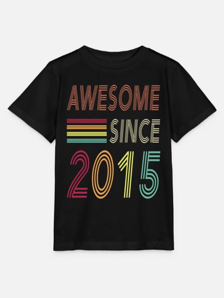 Awesome since 2015 - Stanley/Stella Kinder T-Shirt MINI CREATOR - Schwarz