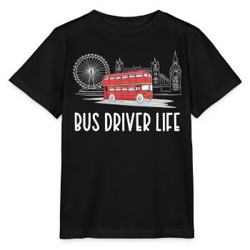 Life of a Bus Driver Bus Driving Bus Bus Driver - Stanley/Stella MINI CREATOR Kids’ T-Shirt - black - Front - Mikhail (115cm)