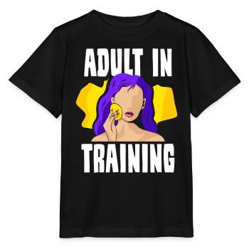 Erwachsener In Ausbildung Erwachsen Geburtstag - Stanley/Stella Kinder T-Shirt MINI CREATOR  - Schwarz - Vorne - Mikhail (115cm)