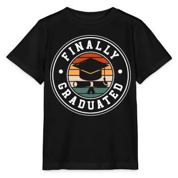 Enfin diplômé diplôme d’études supérieures - T-shirt bio MINI CREATOR Stanley/Stella Enfant - noir - Devant - Mikhail (115cm)