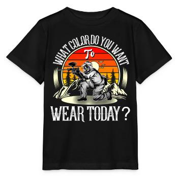 Paintball - Stanley/Stella Kinder T-Shirt MINI CREATOR  - Schwarz - Vorne - Mikhail (115cm)