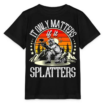 Paintball - Stanley/Stella Kinder T-Shirt MINI CREATOR  - Schwarz - Vorne - Mikhail (115cm)