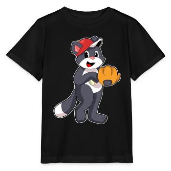 Gant de baseball Cat - T-shirt bio MINI CREATOR Stanley/Stella Enfant - noir - Devant - Mikhail (115cm)