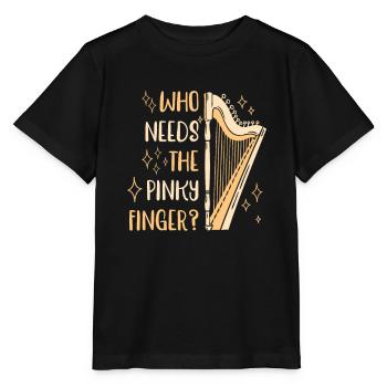 Harpist Harp Player Harp Player Harp - Stanley/Stella MINI CREATOR Kids’ T-Shirt - black - Front - Mikhail (115cm)